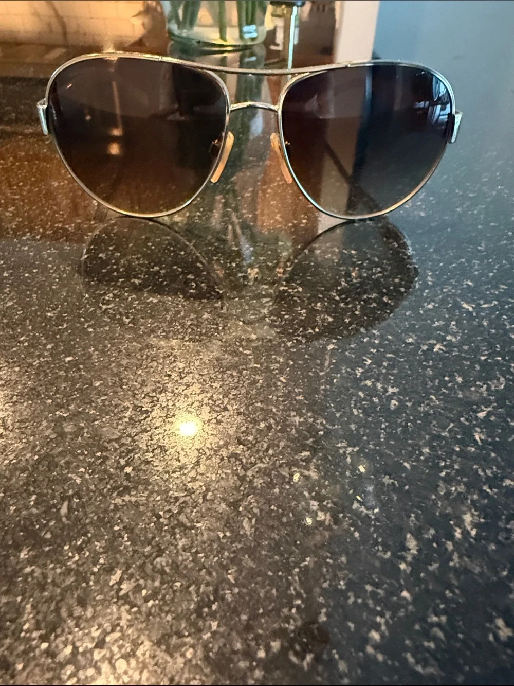 Burberry silver Frame Sunglasses with Dark Gradient Lenses